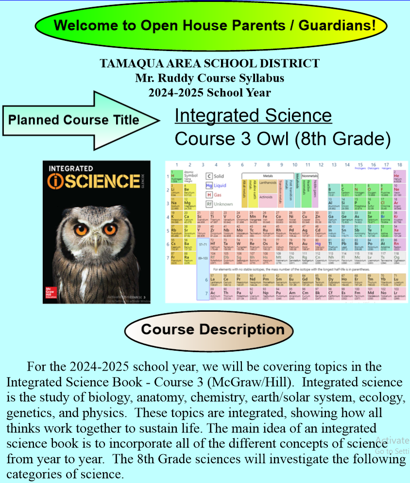 Ruddy - Course Syllabus pg 1 of 3 Open House 2024-2025